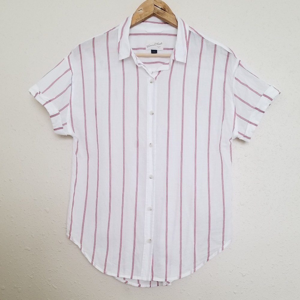 Universal Thread Pin Stripe Button Up Top - image 1